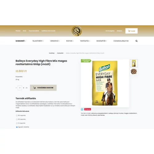 Újdonság: elindult a Baileys lótápok előfizetési rendszere