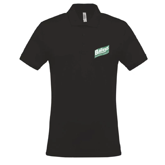 Baileys Horse Feeds férfi fekete rövid ujjú póló