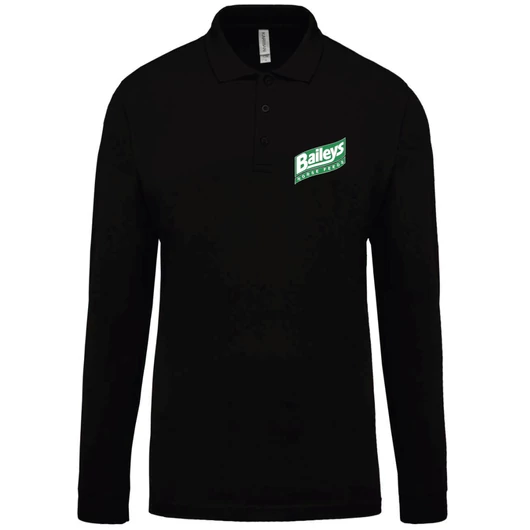 Baileys Horse Feeds férfi fekete hosszú ujjú felső