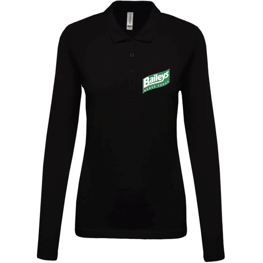 Baileys Horse Feeds női fekete hosszú ujjú felső